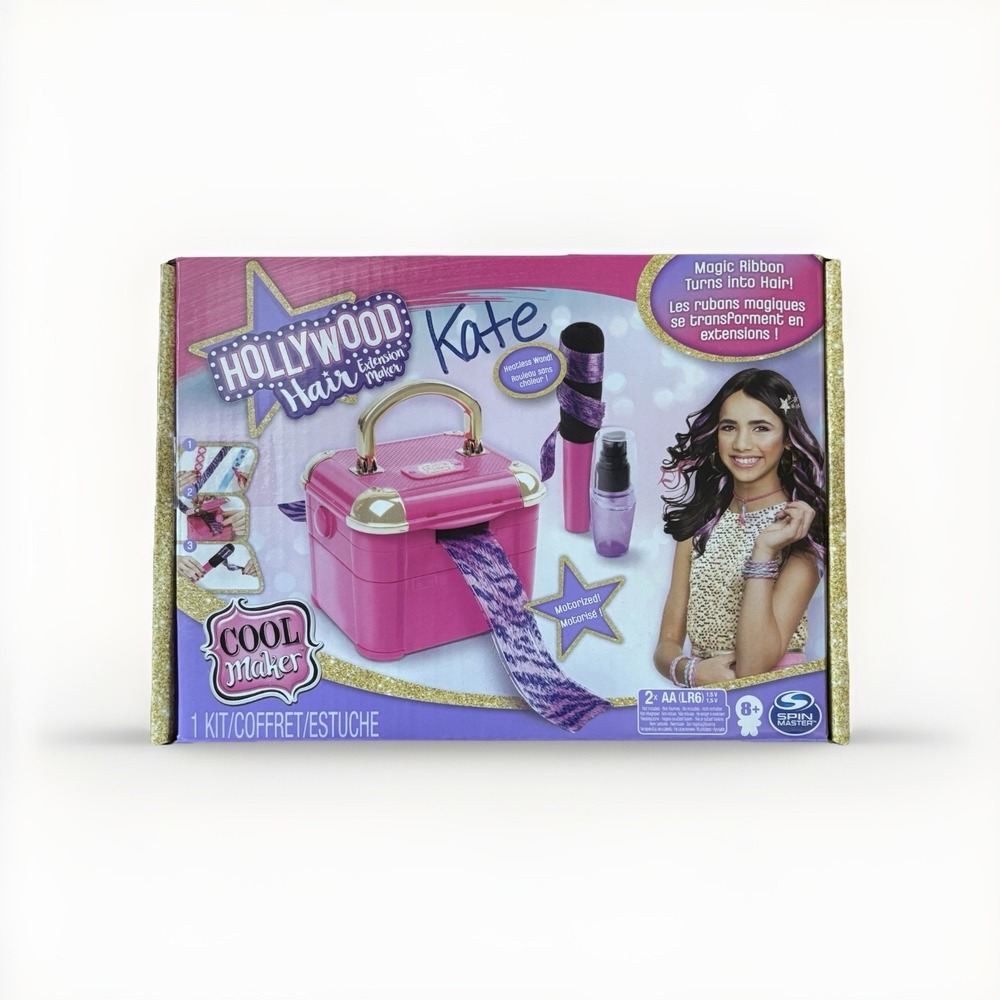 Spin Master Hollywood Hair Extension (18 Included) Maker Heatless Curler READ